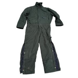 Key Outerwear Green Coveralls Mens XL Insulated Quilted 975.31 RN#17754